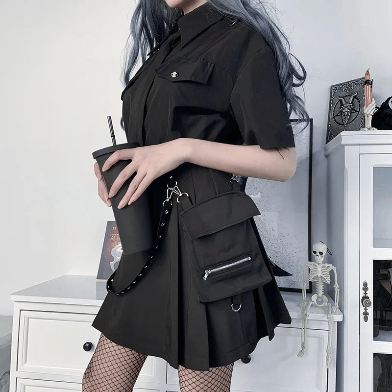 Black Gothic Fashion Skirt