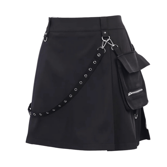 Black Gothic Fashion Skirt