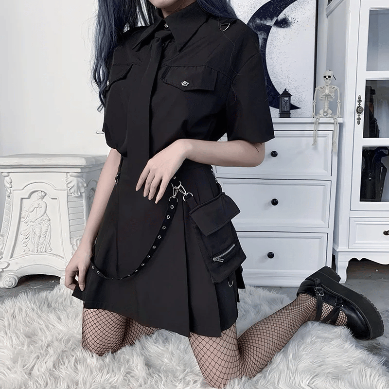 Black Gothic Fashion Skirt