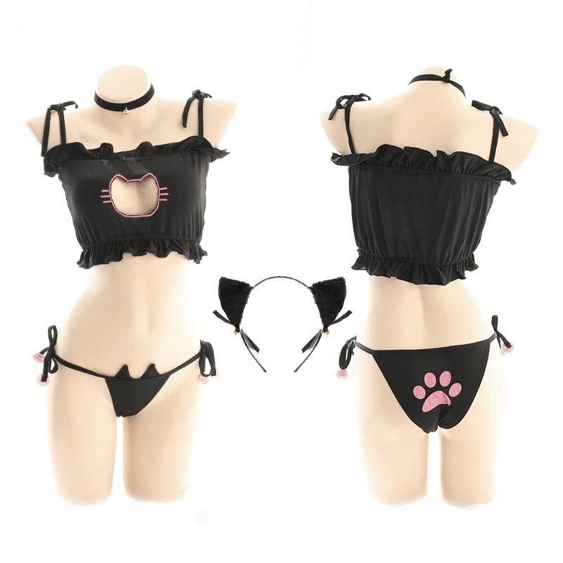 Feminine Cat Costume Set