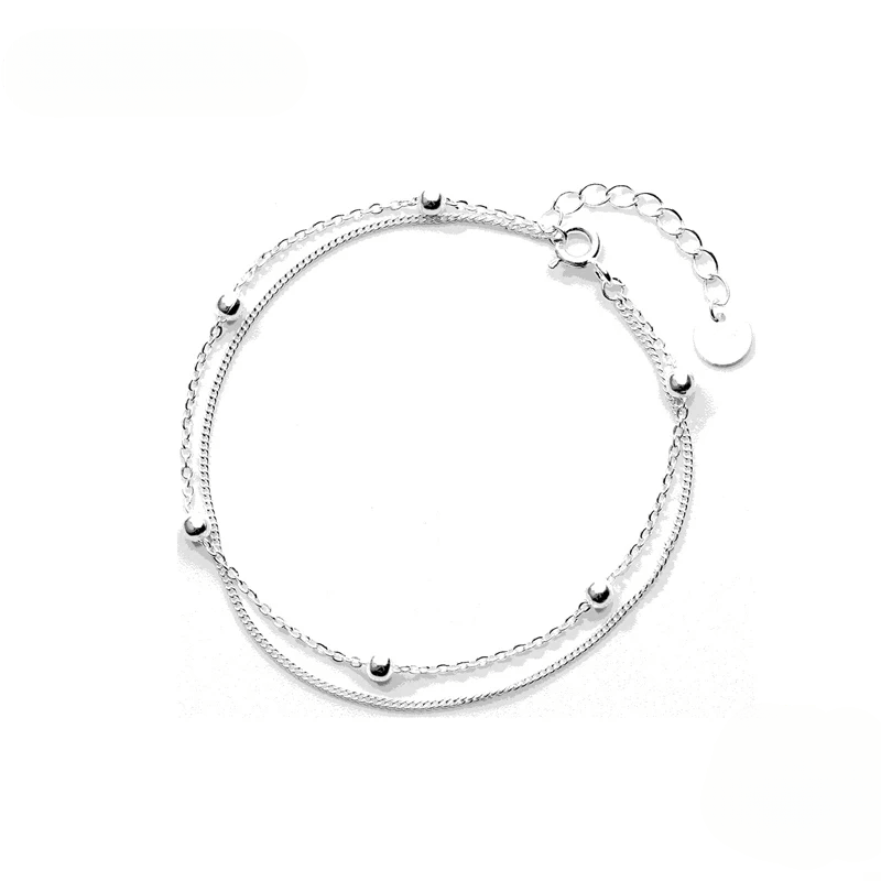Classic Silver Bead Bracelet