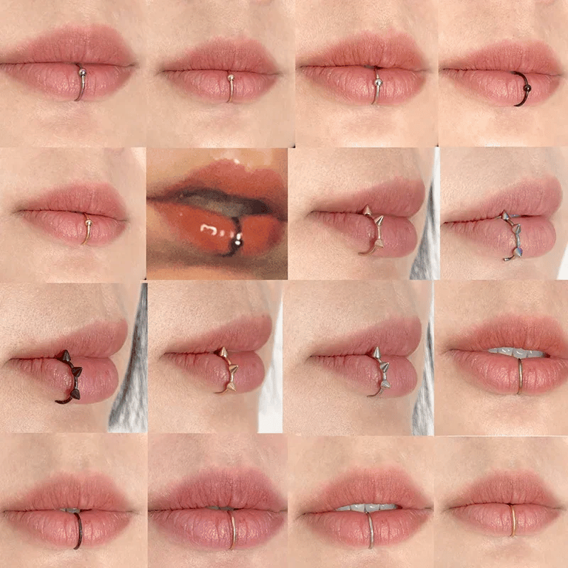 Face Rings (Nose, Septum, Lips - No Piercing Required)