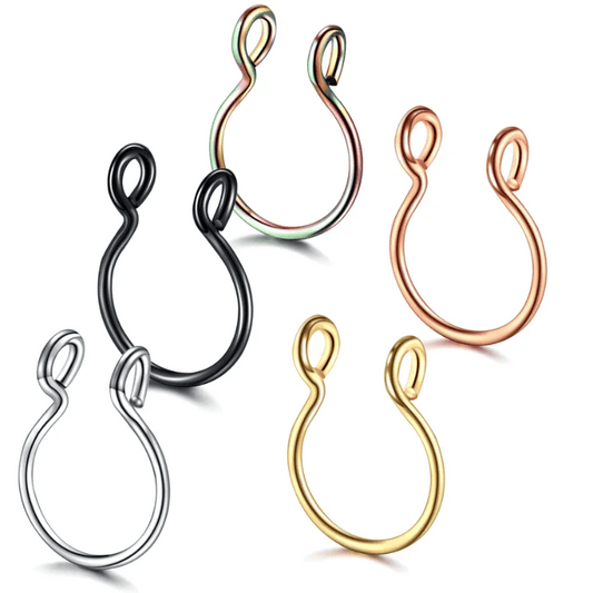 Classic Septum & Nose Rings (No Piercing Required)