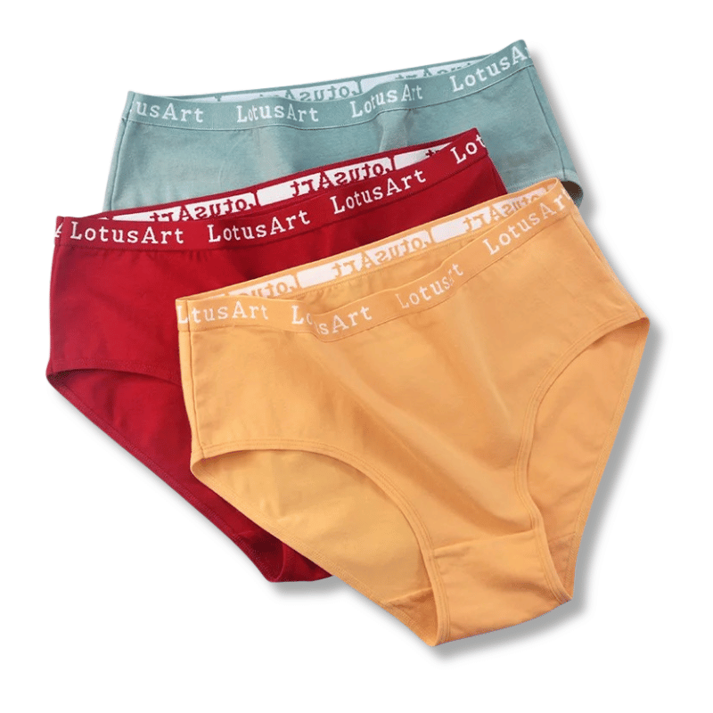 Mid-waist cotton underwear for feminine boys
