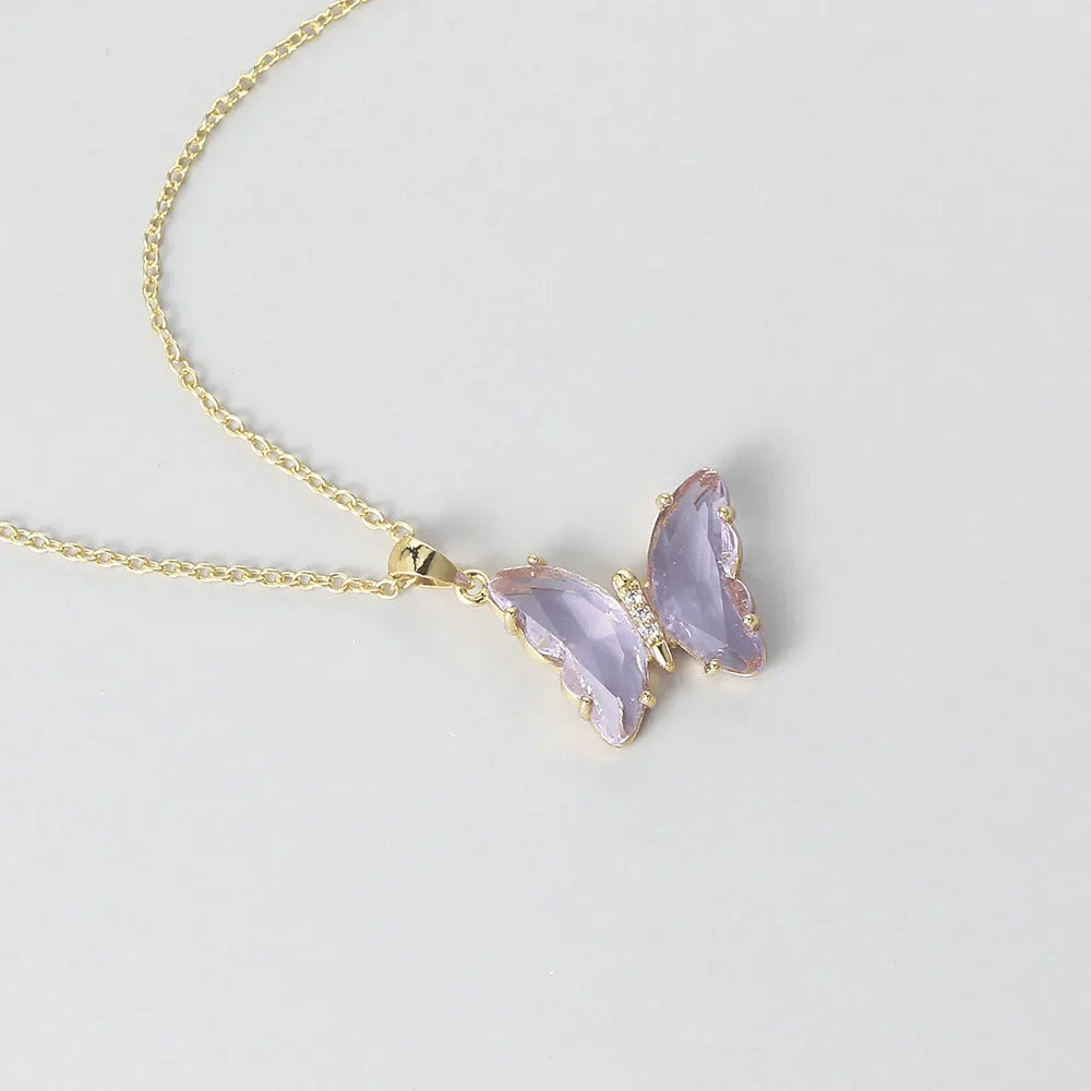 Crystal Butterfly Necklace