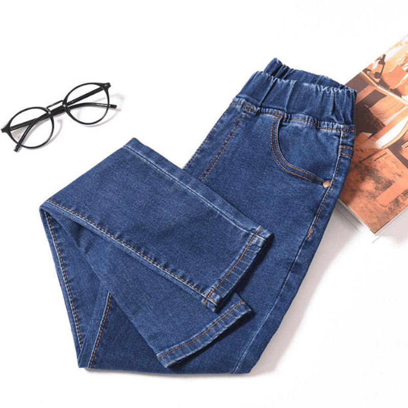 Feminine Fit Elastic Jeans