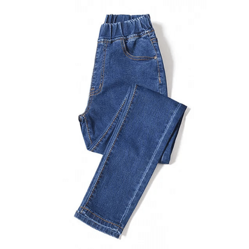 Feminine Fit Elastic Jeans