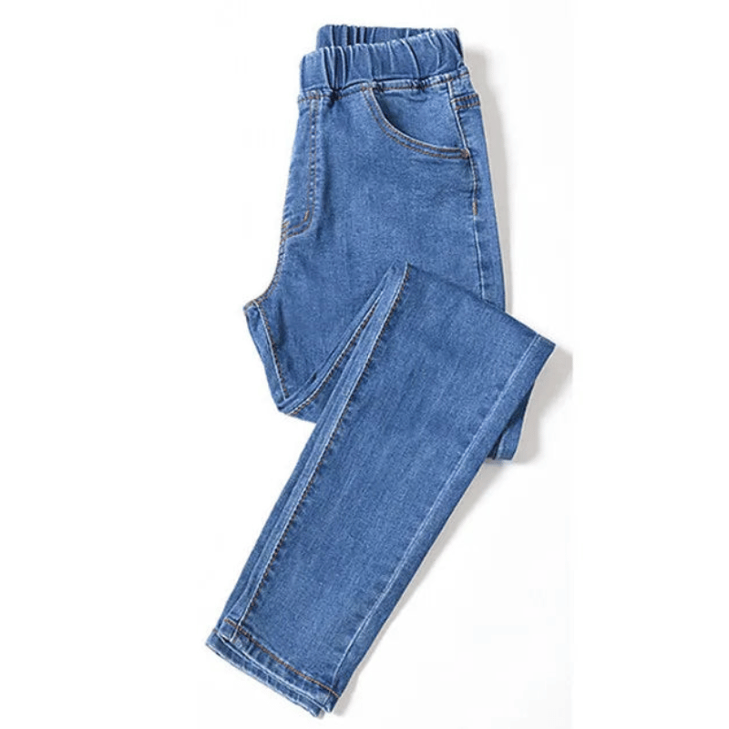 Feminine Fit Elastic Jeans