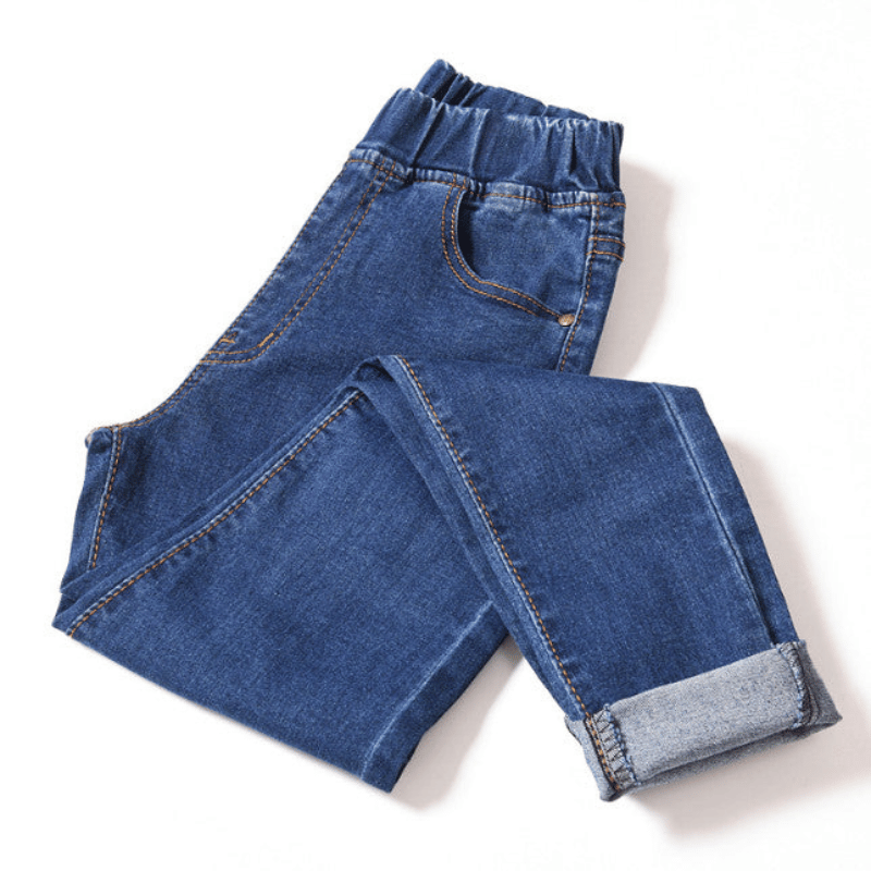 Feminine Fit Elastic Jeans