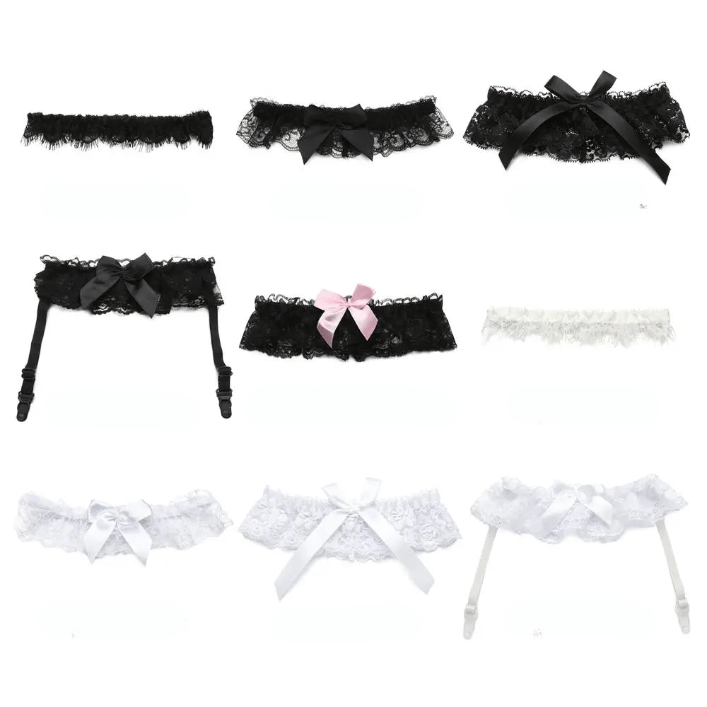 Lace Leg Garter Belts