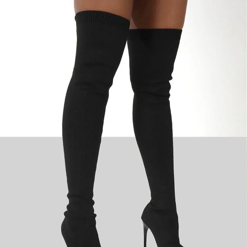 Long Sock High Heels