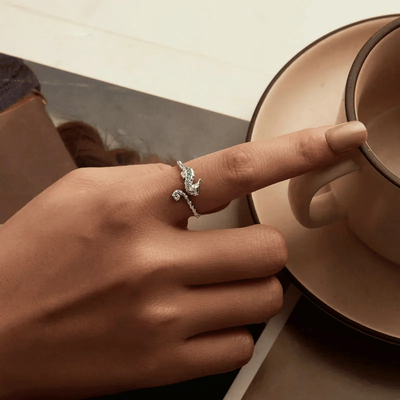 Ocean-Inspired Adjustable Rings