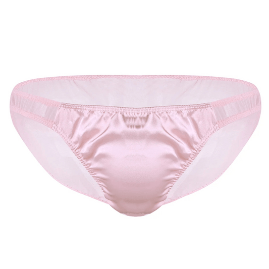 Pink soft minimalist panties, loved by femboys for their comfort and cute design, available in big sizes.