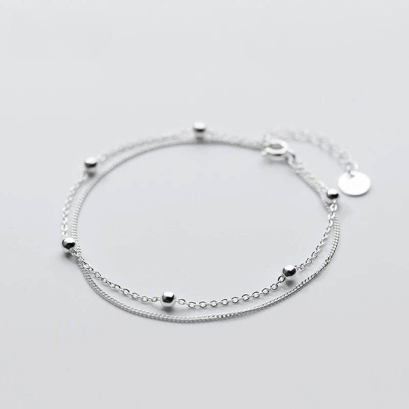 Classic Silver Bead Bracelet