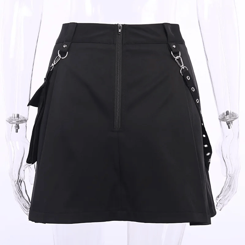 Black Gothic Fashion Skirt