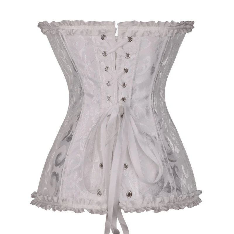 Elegant Flower Print Corset