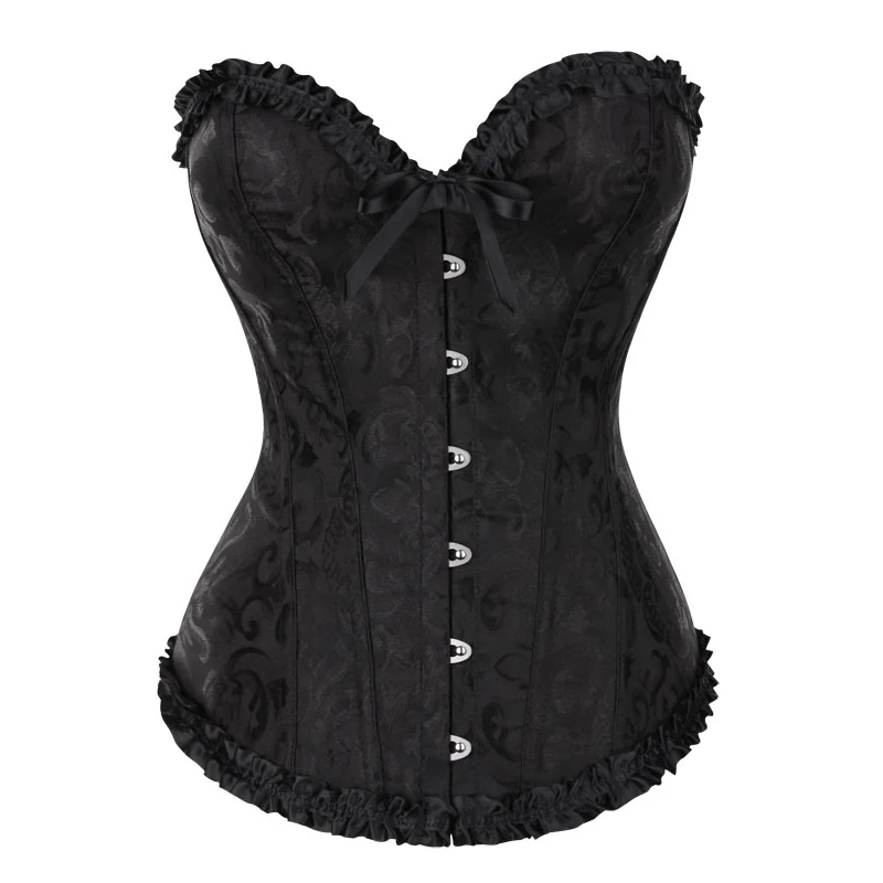 Elegant Flower Print Corset