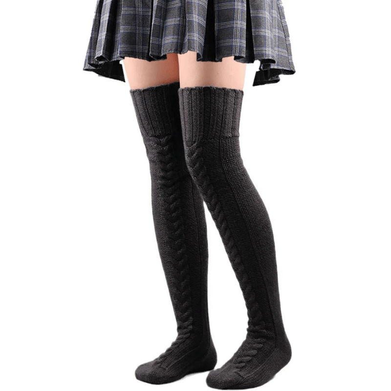Extra Long Thigh-High Warm Socks for Winter
