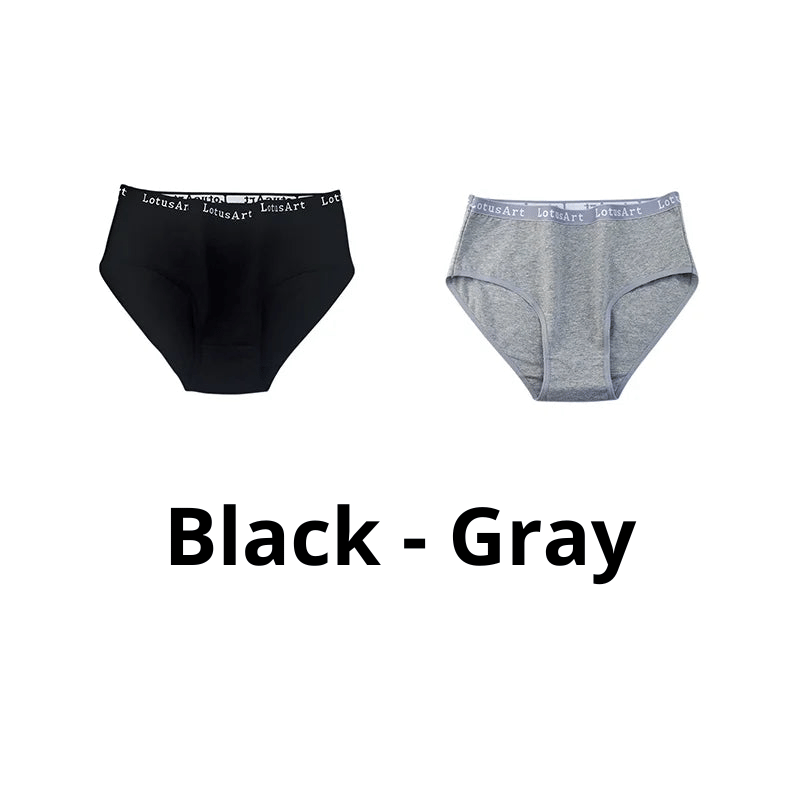 Cotton Mid-Waist Underwear - 2 Pack