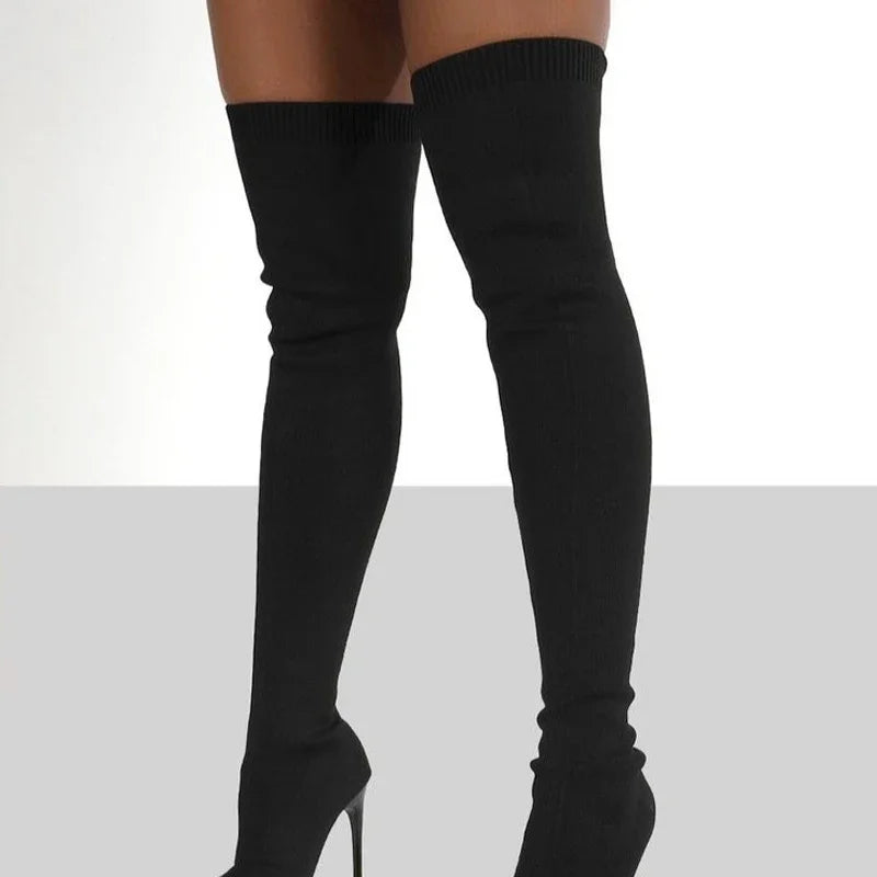 Long Sock High Heels