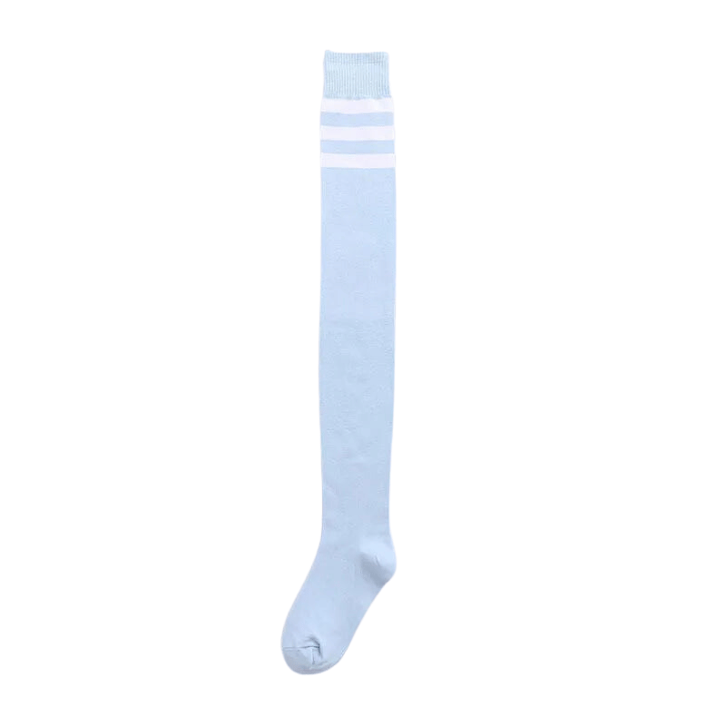 Thigh High Striped Socks