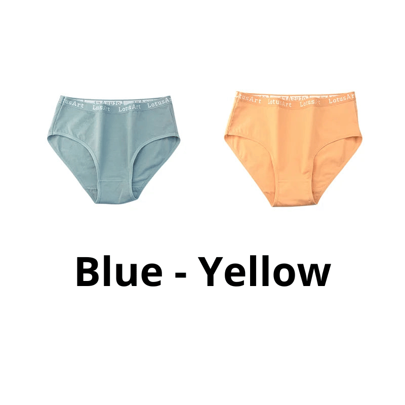 Cotton Mid-Waist Underwear - 2 Pack