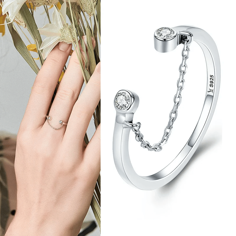 Themed Silver Open Rings