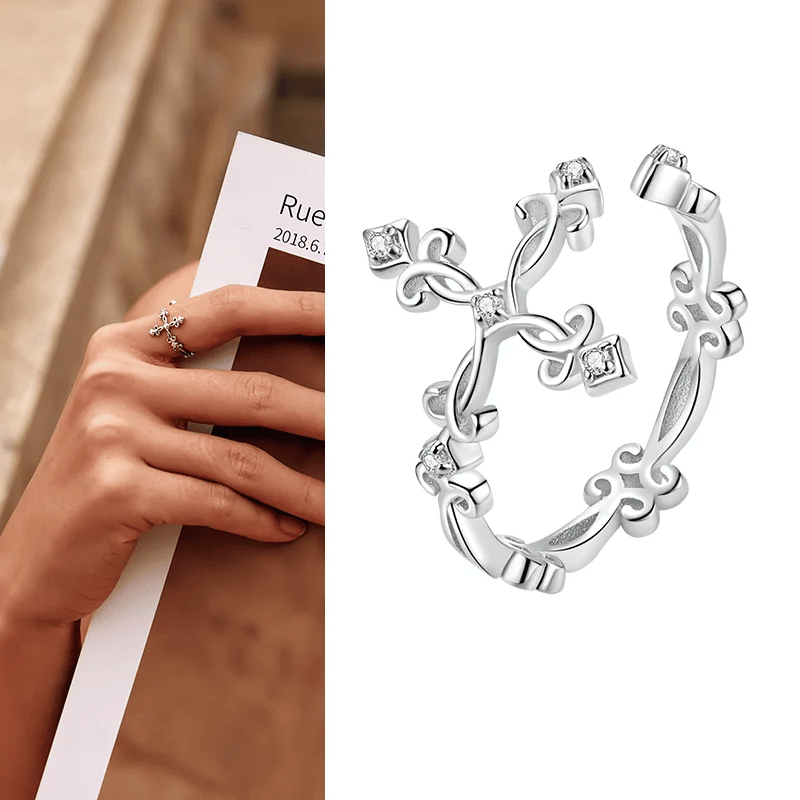 Themed Silver Open Rings