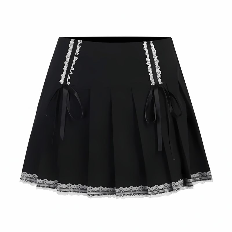 cute emo black skirt