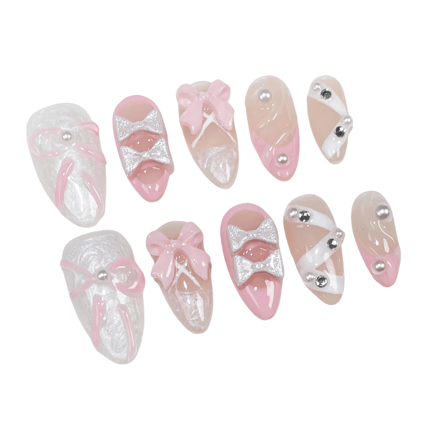 Gothic Fake Nails Set - Easy to Apply at Home