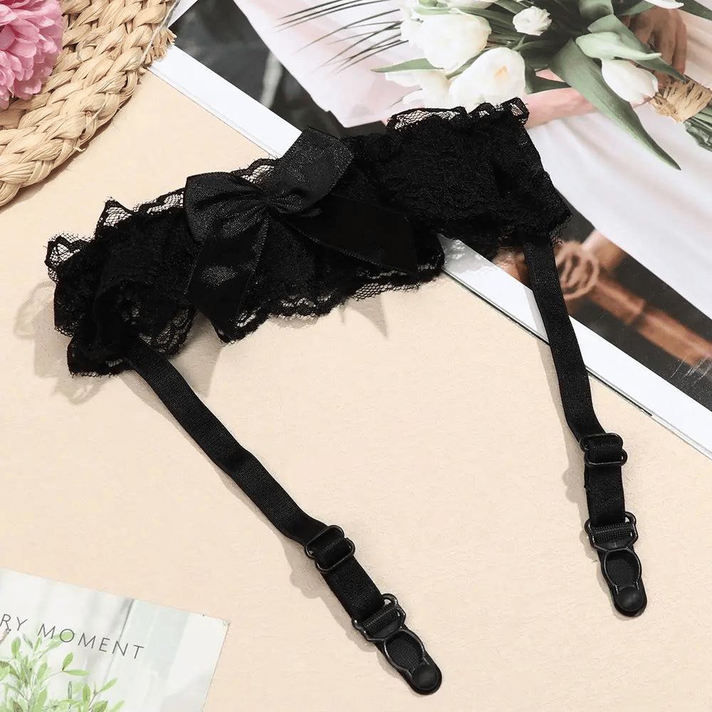 Lace Leg Garter Belts