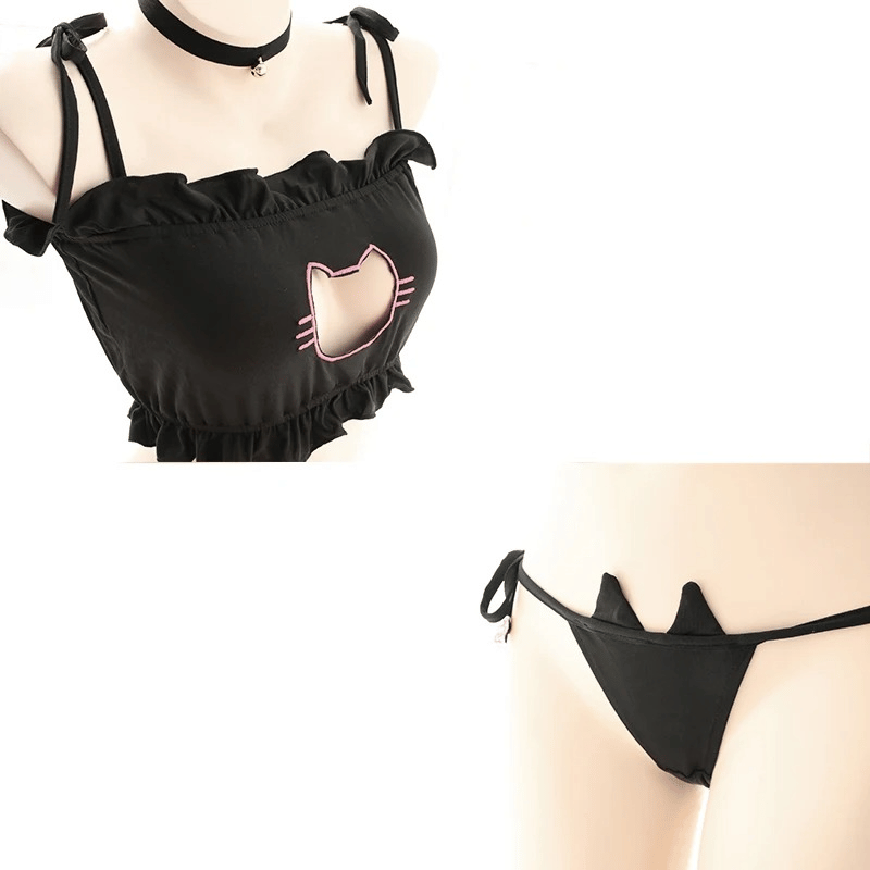 Feminine Cat Costume Set