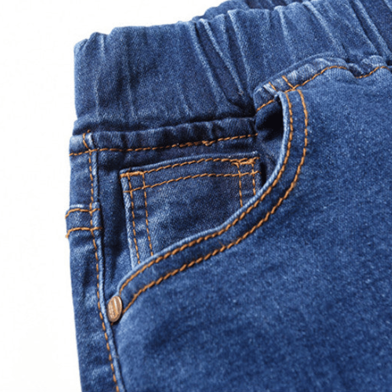 Feminine Fit Elastic Jeans