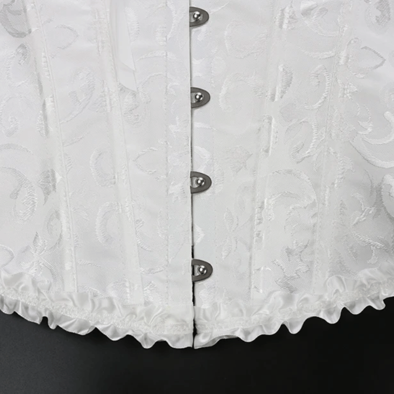 Elegant Flower Print Corset