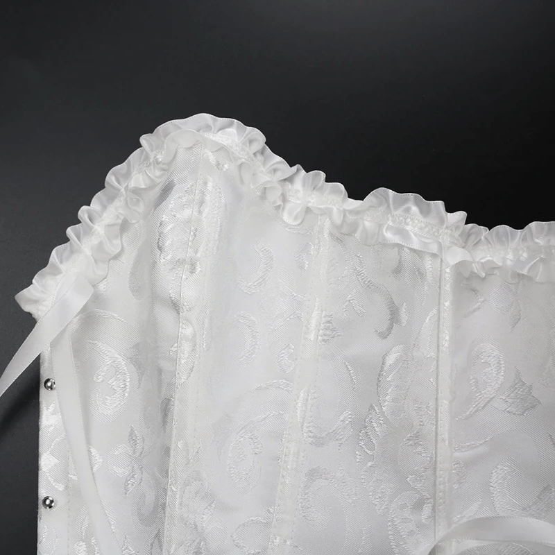Elegant Flower Print Corset