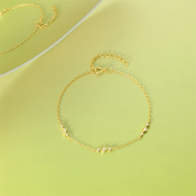 Elegant Gold-Tone Feminine Bracelet