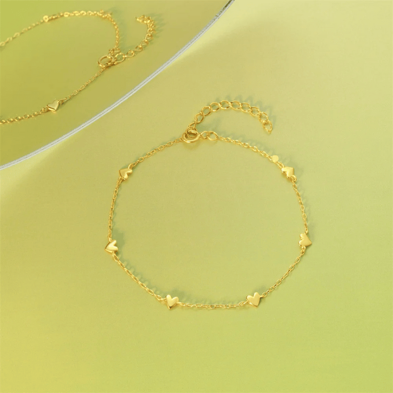 Elegant Gold-Tone Feminine Bracelet