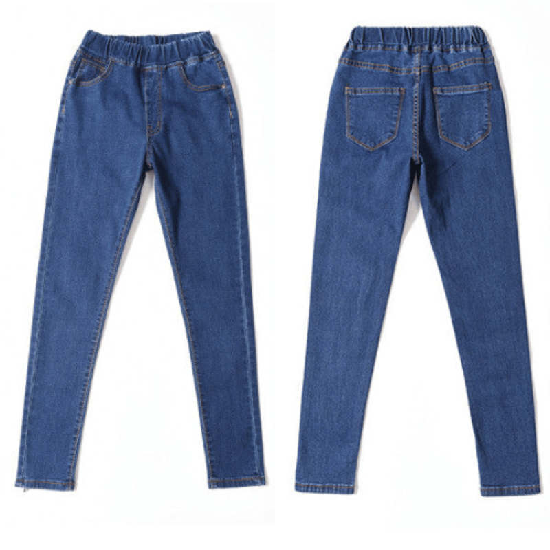 Feminine Fit Elastic Jeans