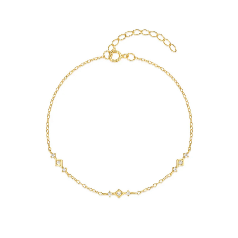 Elegant Gold-Tone Feminine Bracelet