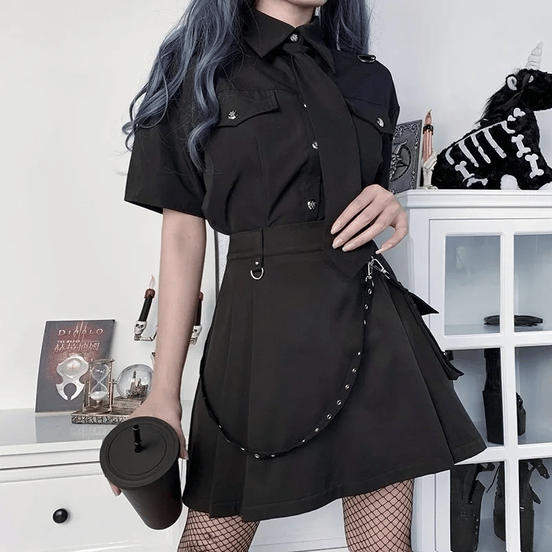 Black Goth Skirt
