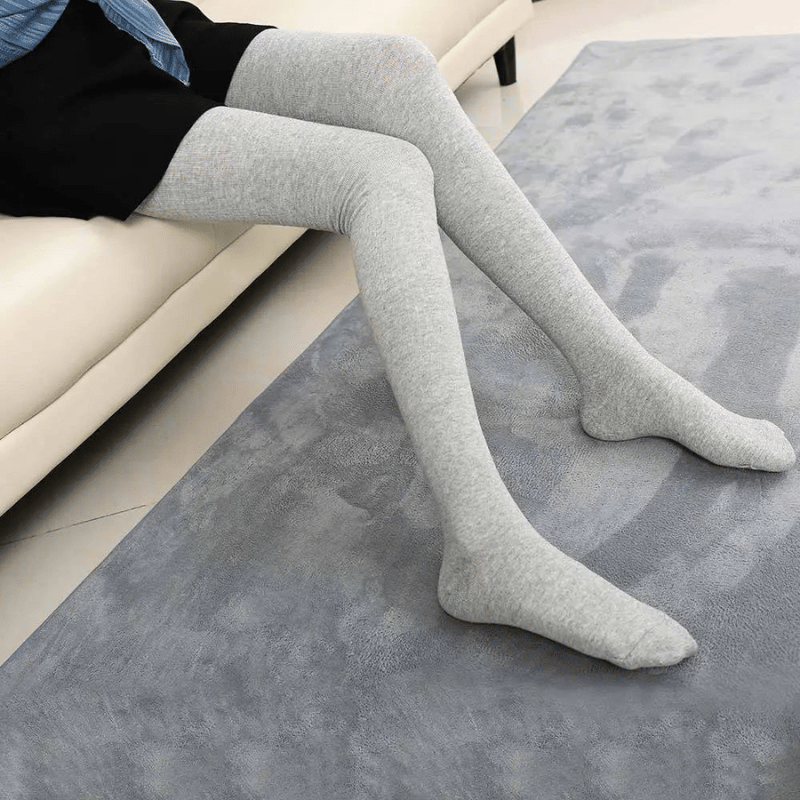 Extra Long Cotton Thigh-High Socks - 31.5in (80cm) for 6+ ft Tall