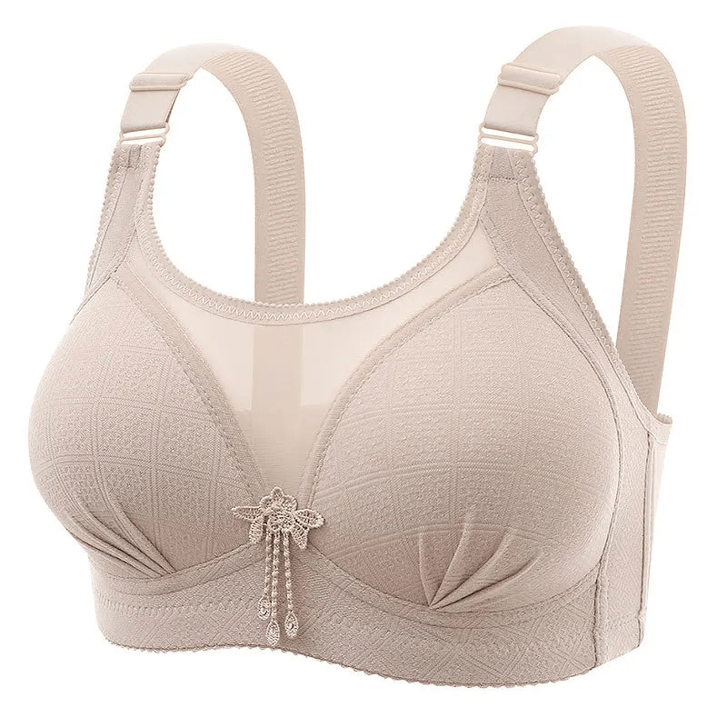 Gray Soft and stylish Feminine Comfort Bra, perfect for casual and formal wear