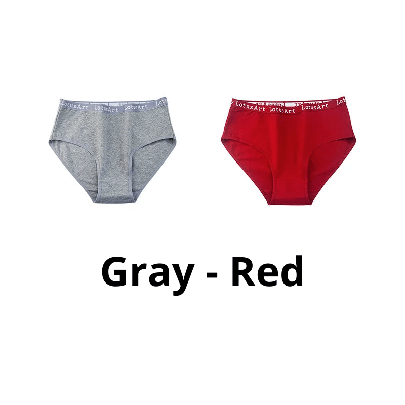 Cotton Mid-Waist Underwear - 2 Pack