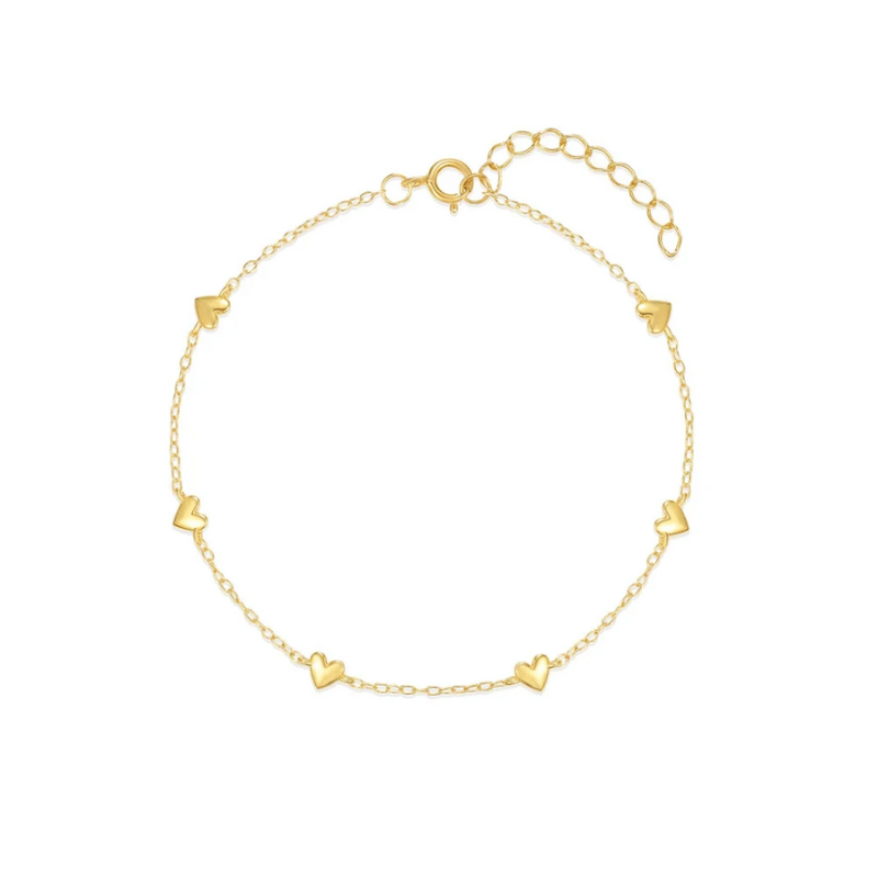 Elegant Gold-Tone Feminine Bracelet