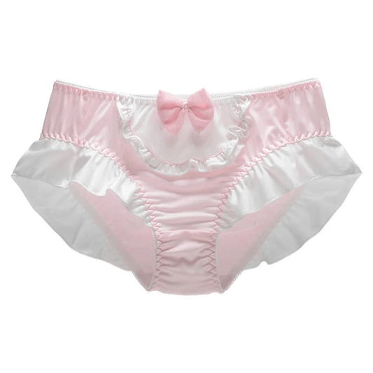 Pink Cute Bow Panties, Soft and Feminine Underwear