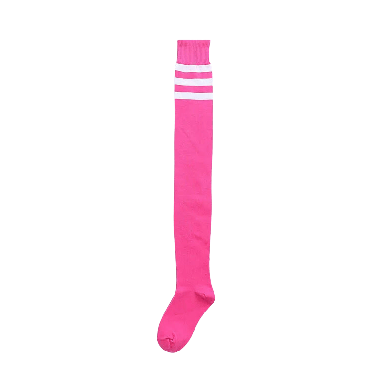 Thigh High Striped Socks