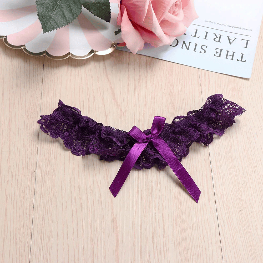 Lace Leg Garter Belts