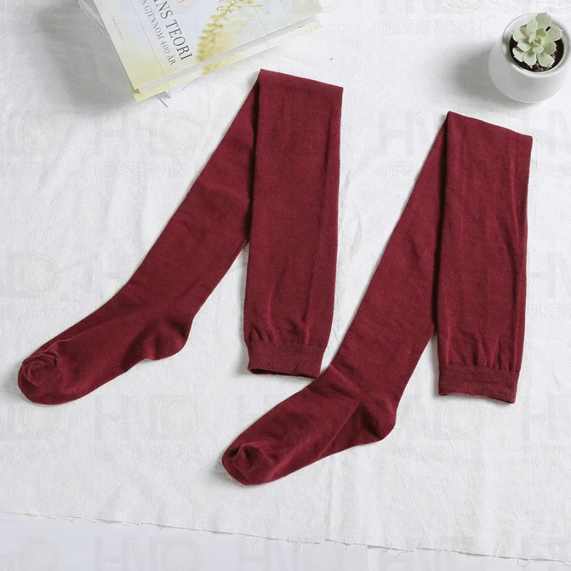 Extra Long Cotton Thigh-High Socks - 31.5in (80cm) for 6+ ft Tall