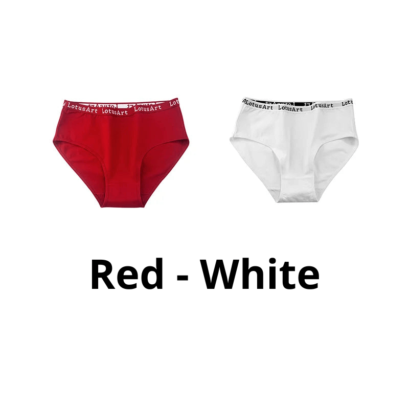 Cotton Mid-Waist Underwear - 2 Pack