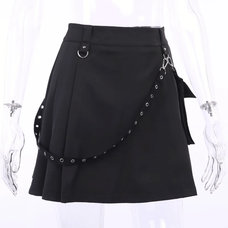 Black Gothic Fashion Skirt